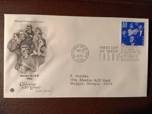 33-CENT 1999 FDI "MOVIES GO 3-D 1952" CELEBRANDO EL SIGLO XX 1950/1959 - Imagen 1 de 1