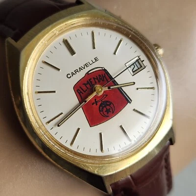 Vintage Bulova Caravelle men's automatic watch Germany PUW 1661s DATE 1979 - Image 1 of 4