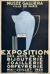 Original Vintage Art Deco Paris Museum Poster - Bocherel 1929 - Imagen 1 de 1