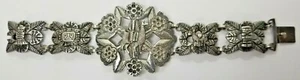 Vintage Sterling Silber Peruanisches Floral Lama Armband - Bild 1 von 7