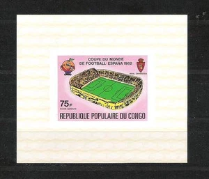 Football Congo 737 Special Block World Cup Spain 82 ** (MNH) - Picture 1 of 1