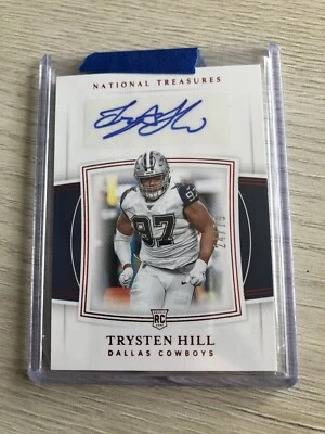 Trysten Hill 2019 National Treasures Auto Autograph Rookie RC 24/79 - Image 1 of 2