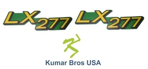 New Lower Hood Set of 2 Decals Replaces M146005 Fits John Deere LX277 Up S/N - Picture 1 of 2