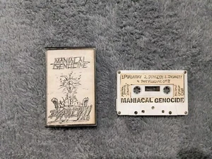 Maniacal Genocide Insanity Cassette Tape Demo Self Released Heavy Metal Thrash - Picture 1 of 16