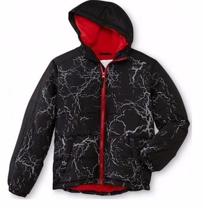 Canyon River Blues Boys Hooded Puffer Jacket polyester kids size L (14/16) NEW - Bild 1 von 1