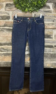 Vintage Womens Tommy Hilfiger Jeans Blue Size 7 Bootcut Dark Wash 5-Pocket 2002 - Picture 1 of 11