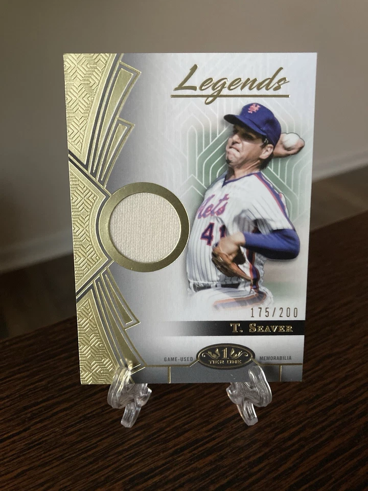2023 Topps Tier One Legends Relics /200 Tom Seaver #T1LR-TS HOF GOAT RARE METS - Image 1 of 3