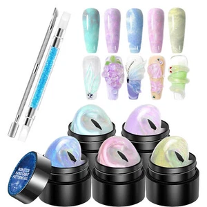 Solid Gel Builder Kit For 3D Scupting DIY-5 Colors Nail Extension Gel Silicone - Picture 1 of 12