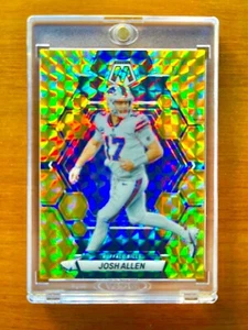 Josh Allen RARE GOLD REFRACTOR PRIZM INVESTMENT CARD MOSAIC SSP SUPER BOWL MINT - Picture 1 of 12