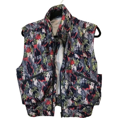 NWT Free People FP Movement Womens Supernova Floral Vest Zip Front  Size S $118 - Image 1 of 4