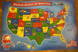 Melissa&Doug's 51 Jumbo Piece  "United States"Extra Large Floor Puzzle #440 - Picture 1 of 4