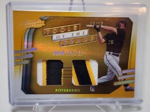 2021 Panini Absolute Adam Frazier Tools the Trade Dual Patch Spectrum Gold /10  - Picture 1 of 3