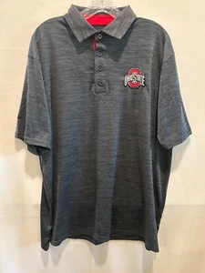 Ohio State Buckeyes Poloshirt Herren XL schwarz und grau Football Dri-Fit - Bild 1 von 4