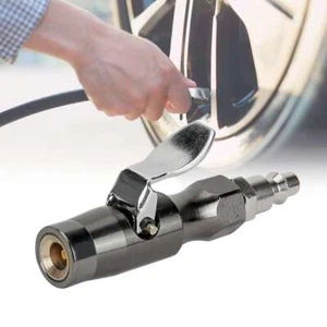 Lock On Air Chuck 1/4" NPT Closed Flow Brass Tire Air Chuck With Jaws On Valve - Picture 1 of 10