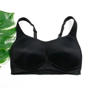Wacoal Sports Bra Size 32D Clear Comfort Black Wirefree Lined 856114 - Picture 1 of 5