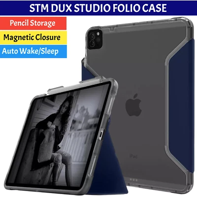 Genuine STM iPad Pro 12.9" (3rd/4/5th/6th Gen Generation) Case Smart Folio Cover - Image 1 of 4