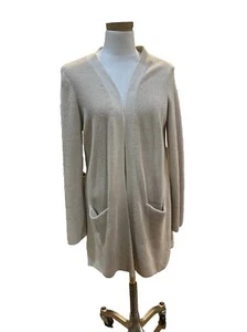 Women's Old Navy Tan Open Front Cardigan size M - Picture 1 of 3