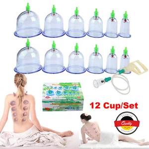 Schröpfen Set Mit 12tlg.Schröpfgläser Rohr Cupping Schröpfset Für Vakuum Massage - Bild 1 von 20