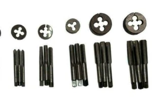  BSCY CYCLE 26 TPI GEWINDEGEWINDEGEWINDEBOHRER und Schneideisensatz - 1/4",5/16",3/8",7/16",1/2"  - Bild 1 von 1