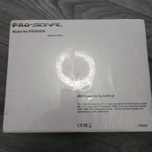 Pro Signal HDMI Extender by Cat5 x 1 Set Kit - Model No. PSG03630 New - Picture 1 of 4