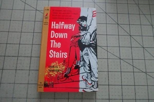 HALFWAY DOWN THE STAIRS BY CHARLES THOMPSON 1958  CARDINAL BKS PULP SLEAZE DRUGS - Foto 1 di 3