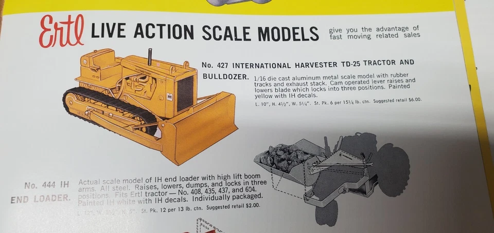 Ertl International TD 25 Bulldozer Casting 1966 - Image 1 of 4