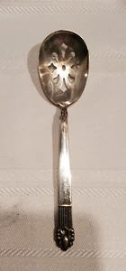 VINTAGE National Guildcraft Astrid Piecred Fruit Spoon - National Silver Co. - Picture 1 of 3