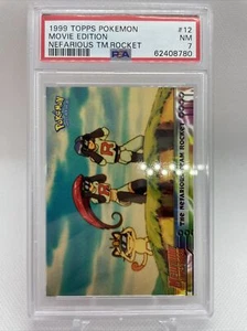 PSA 7 1999 Topps Pokemon - Movie Edition - Nefarious Team Rocket #12 - Picture 1 of 2