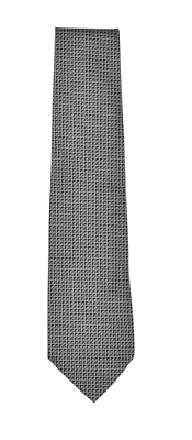 Ralph Lauren Purple Label Black Handmade Geometric Silk Tie New $185 - Image 1 of 2