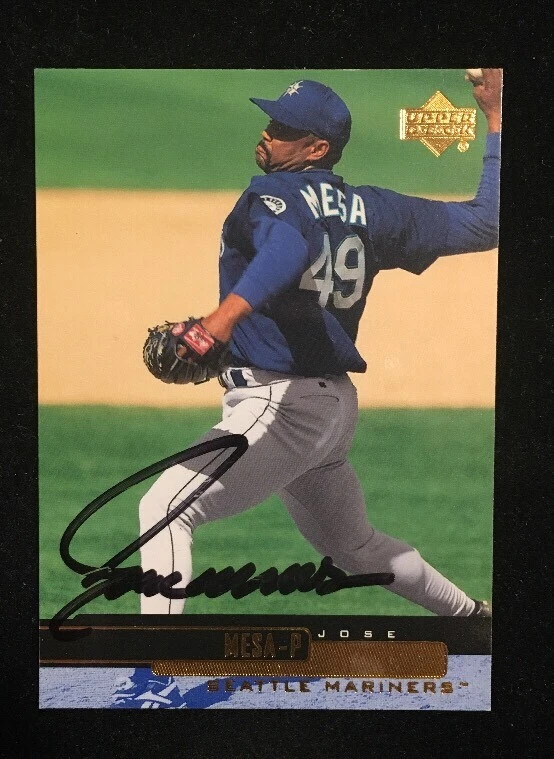 JOSE MESA 2000 UPPER DECK AUTOGRAPHED SIGNED AUTO BASEBALL CARD 238 MARINERS - Image 1 of 1