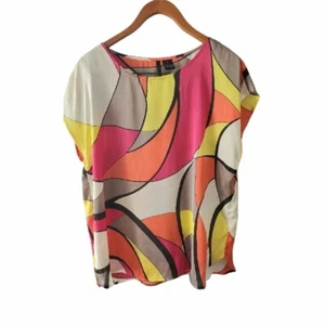 New Directions Psychedelic Geometric Bright Print - Picture 1 of 3