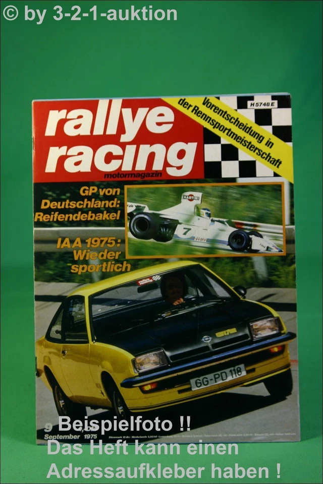 Rallye Racing 9/75 Datsun 260 Z Opel Manta Ascona - Immagine 1 di 1