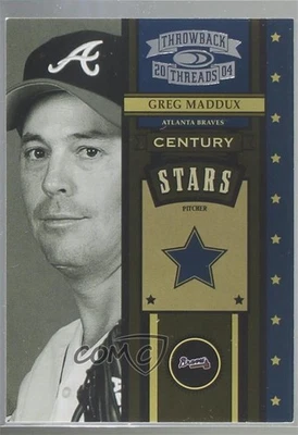 Donruss Throwback Threads Century Stars 2004/1500 Greg Maddux #CS-21 HOF Foto 1 de 2