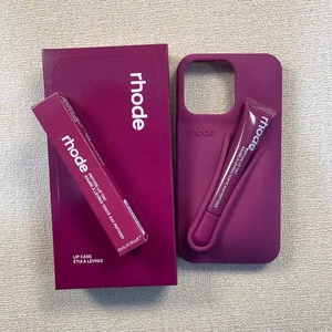 Rhode Lip-tint Silicon Phone Cases WITH Lipgloss iPhone 11 12 13 14 15 16Pro Max - Picture 1 of 35
