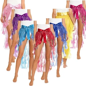 Damen Hüftschal Tango Rock Bühne Kostüm Mottoparty Tanzkleidung Gürtel Taille - Bild 1 von 85