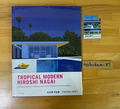 TROPICAL MODERN Hiroshi Nagai Art Book + Sticker set Illustration City Pop - Image 1 of 4