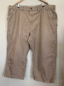 Carhartt Herren Größe 50x30 Khaki Zimmermann Arbeitshose Loose Original Fit/Defekt - Bild 1 von 11