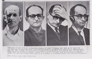 1962 Pressefoto 2.WK Deutscher Kriegsverbrecher SS Offizier Eichmann in Israel hingerichtet - Bild 1 von 2