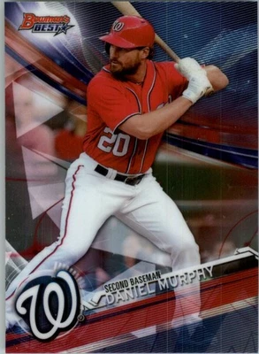 Tarjeta de béisbol 2017 Bowman's Best #4 Daniel Murphy Foto 1 de 2