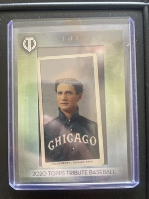 2020 Topps Tribute T206 1909-11 Patsy Dougherty Chicago Sweet Cap 1/1 SSP - Image 1 of 2