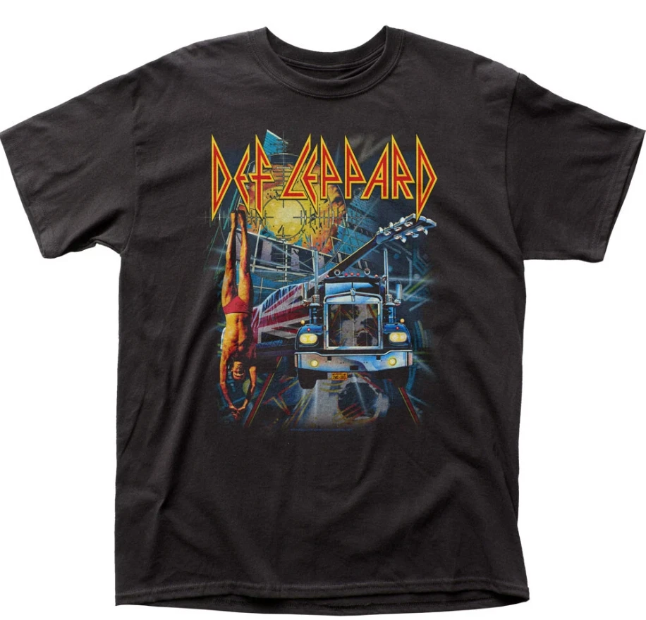 Camiseta Def Leppard Box Set Para Hombre - Camiseta Clásica Banda de Rock | Nueva Negra Blanca S–4XL Foto 1 de 1