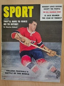 SPORT Magazine - January 1959 - Maurice Richard Cover         H - Picture 1 of 3
