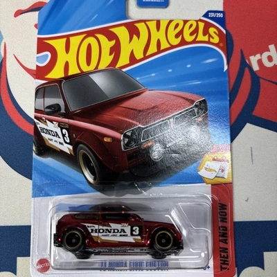 Hot Wheels 2025 красный 73' Honda Civic заказной Super Treasure Hunt - новый чехол M - Изображение 1 из 4