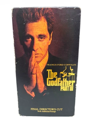 Godfather Part III VHS 2-Tape Set 1991 Special Extended Director’s Cut Al Pacino - Image 1 of 4