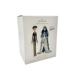 2009 Hallmark Emily and Victor Tim Burton's Corpse Bride Ornament Keepsake NEW - Picture 1 of 4