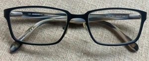 Marchon NYC Uptown Nate 001 Black Brown Gray Slate 53-17 140 Eyeglasses Frames - Picture 1 of 18