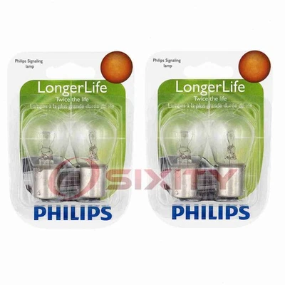2 pc Philips Front Turn Signal Light Bulbs for Nissan 200SX 240SX 720 Axxess yy - Image 1 of 4