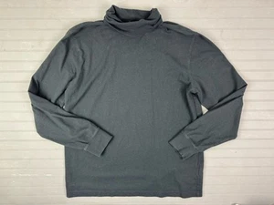 L L Bean Size S Mens Turtleneck Shirt Pullover Long Sleeve Traditional Fit Black - Picture 1 of 3