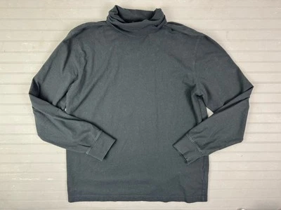 L L Bean Size S Mens Turtleneck Shirt Pullover Long Sleeve Traditional Fit Black - Image 1 of 3