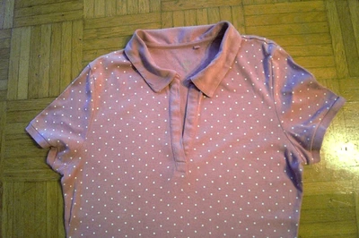 Damen Poloshirt Kragen Kurzarm Polohemd T-Shirt von C&A classic Gr.M Altrosa - Bild 1 von 4